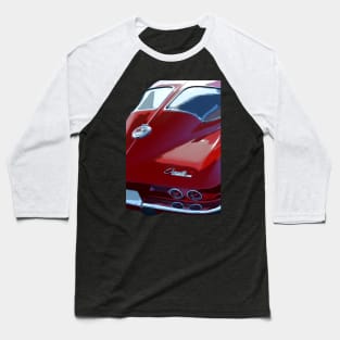 1963 Chevy C2 Corvette Sting Ray - stylized Baseball T-Shirt